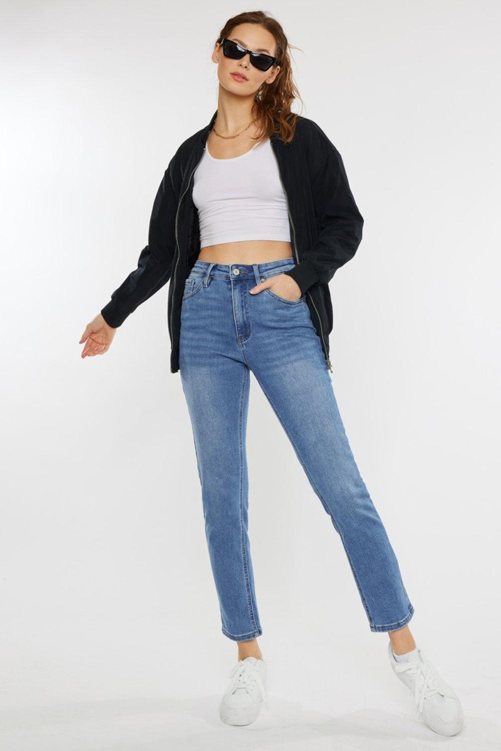 Kancan Full Size Cat's Whiskers High Waist Jeans Carauana Store