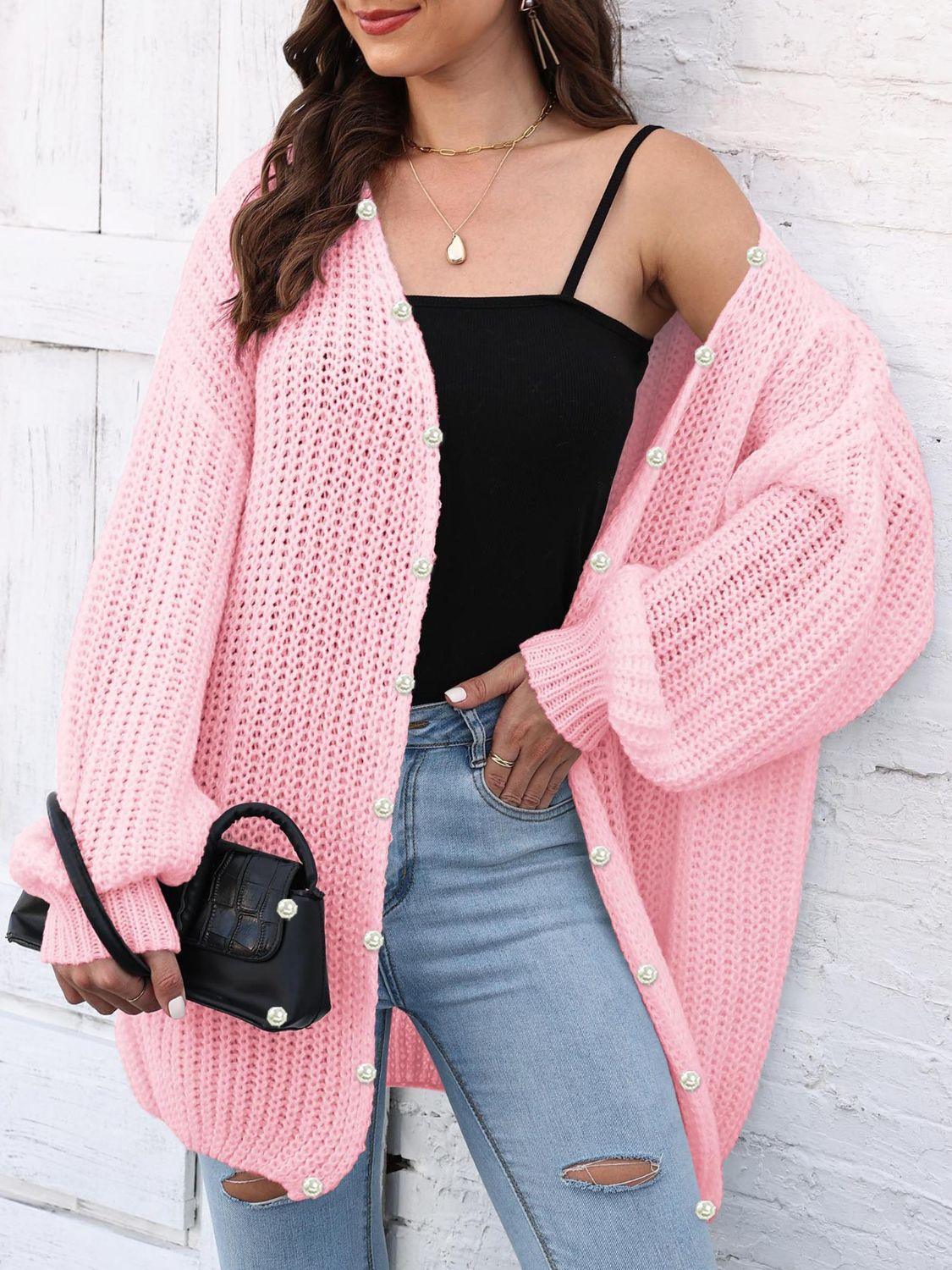 Open Front Long Sleeve Cardigan Carauana Store