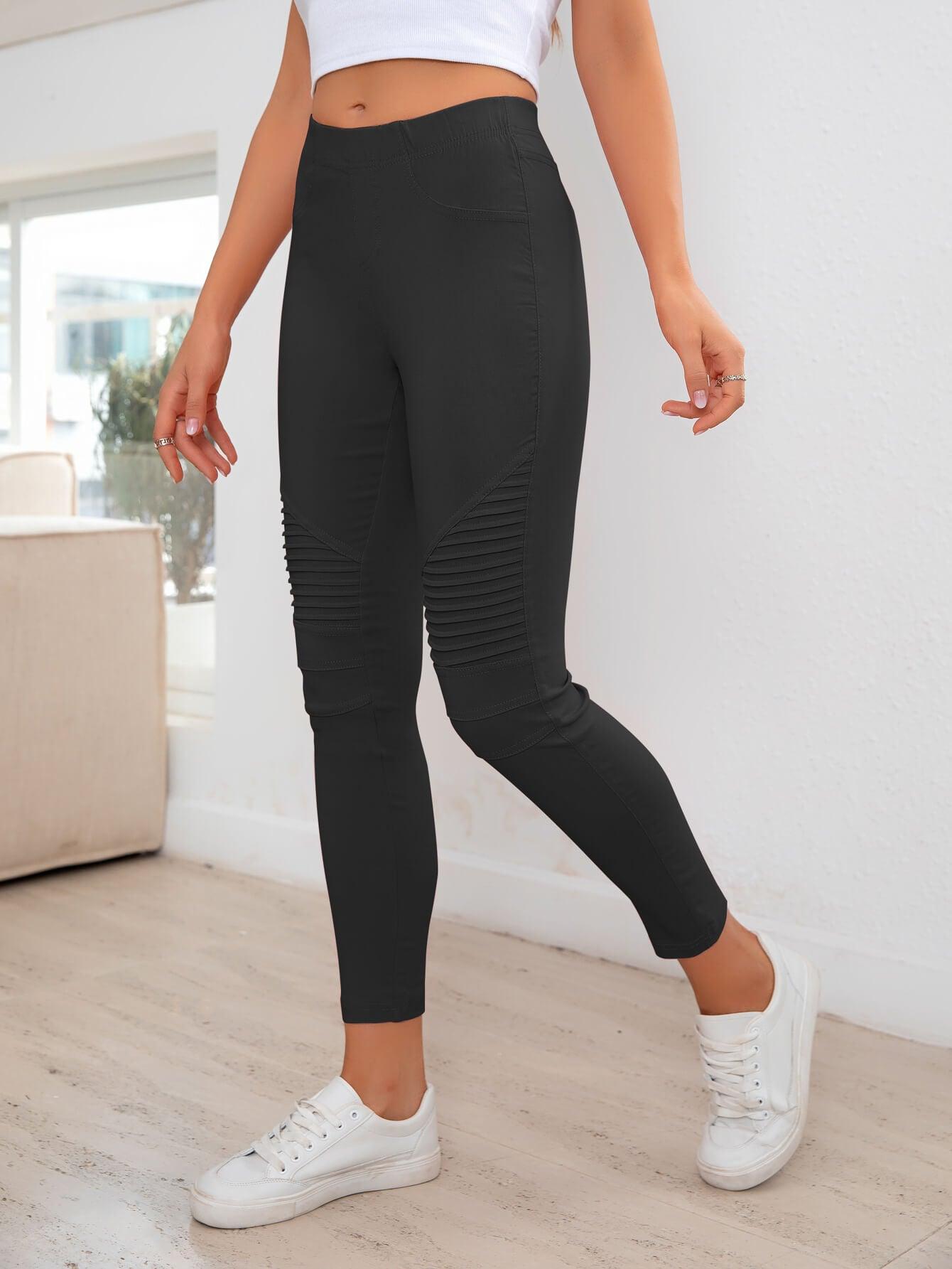 Ribbed Detail Leggings Carauana Store