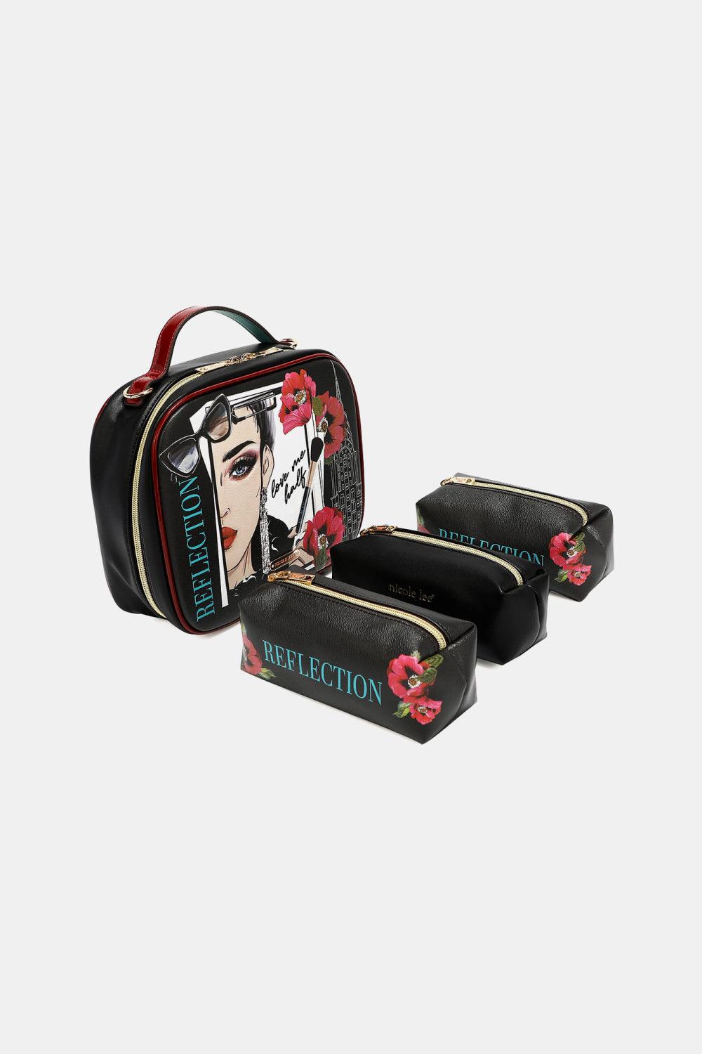 Nicole Lee USA Printed Handbag with Three Pouches Carauana Store