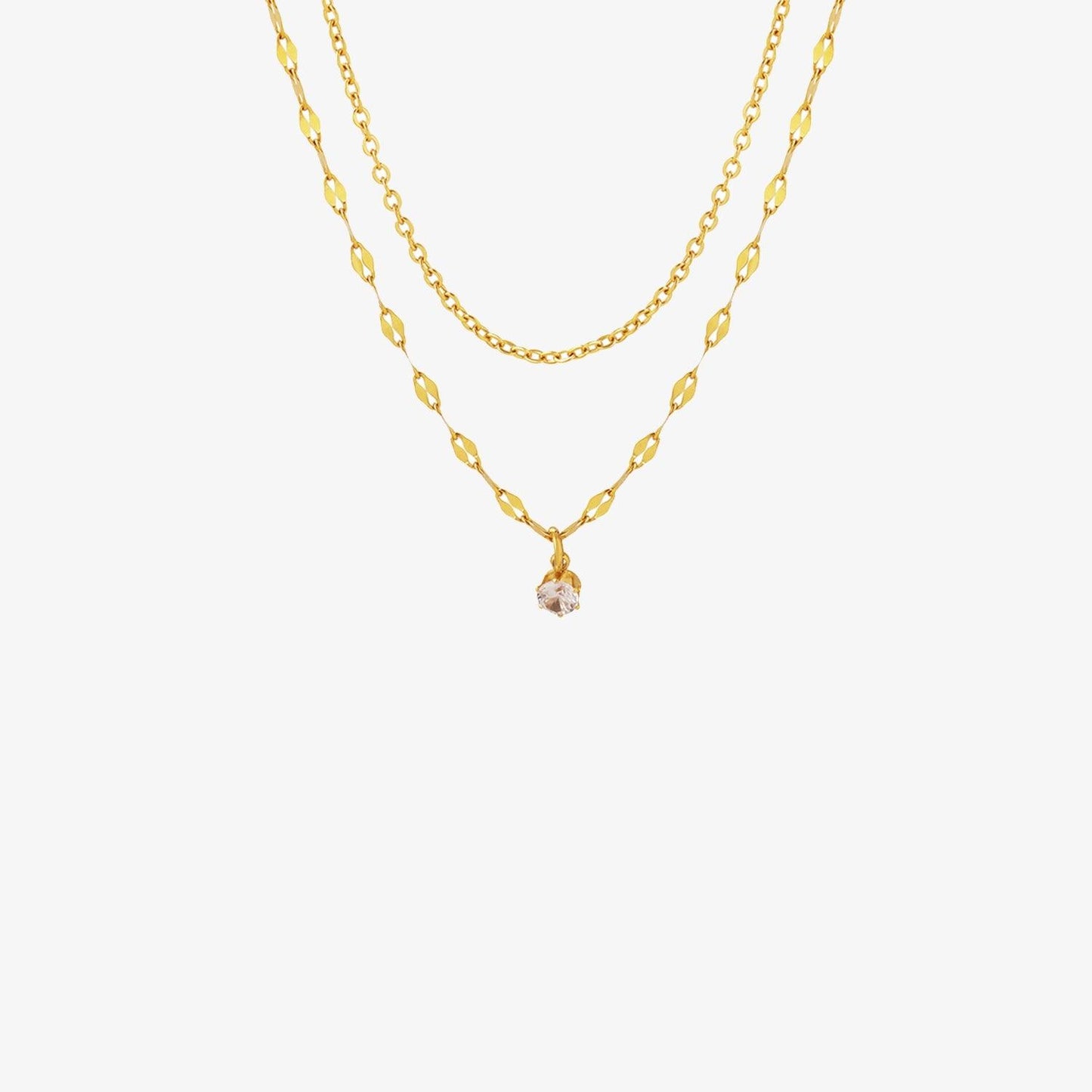 Titanium Steel Double-Layered Necklace Carauana Store