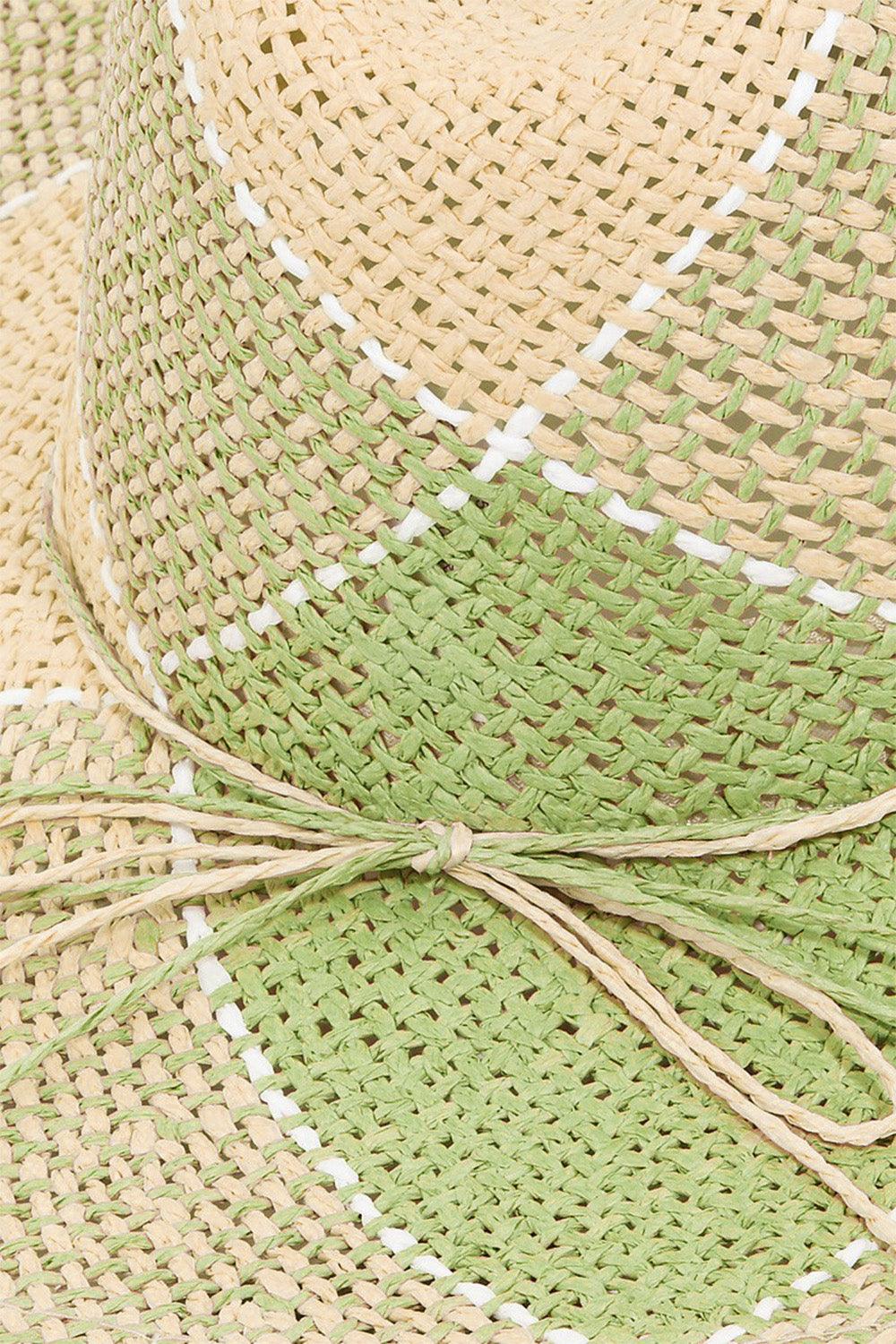 Fame Contrast Straw Braid Hat Carauana Store