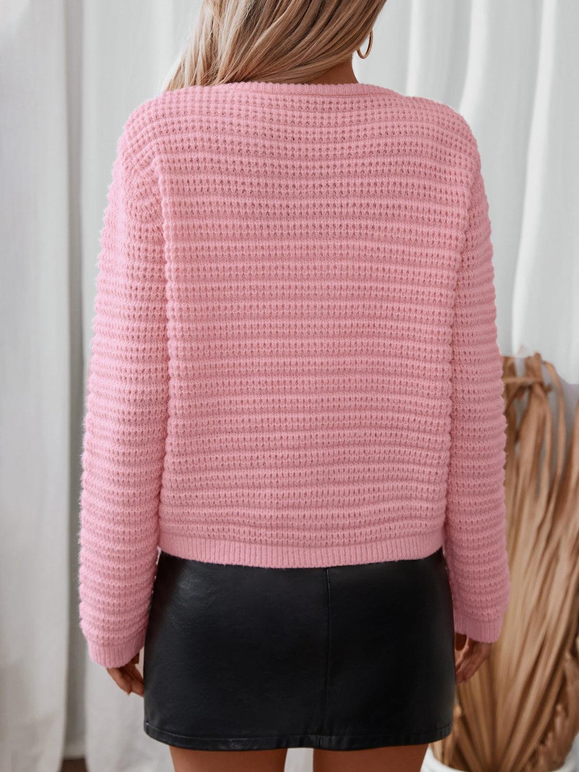 BUtton Up Long Sleeve Cardigan Carauana Store