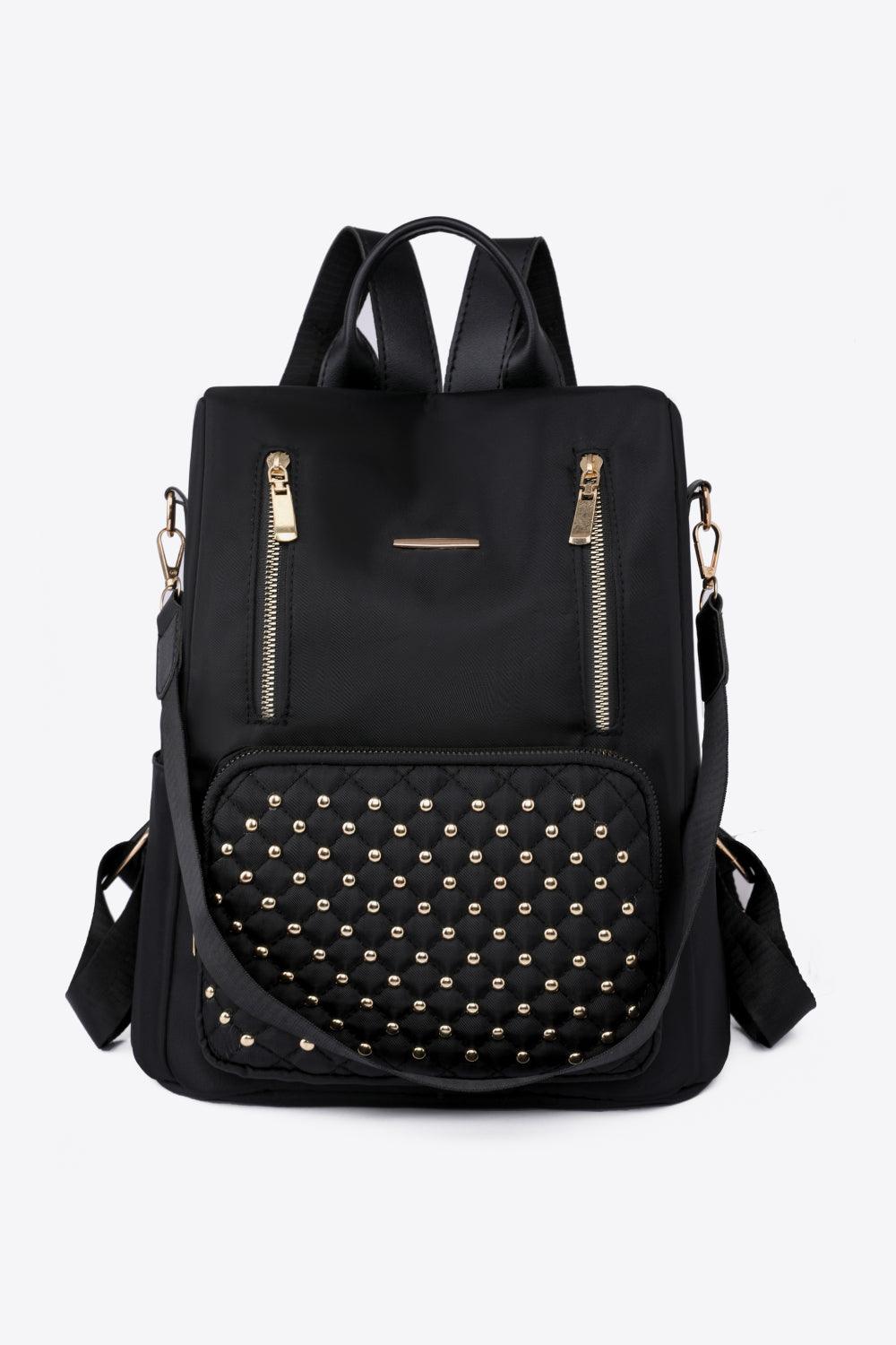 Zipper Pocket Beaded Backpack Carauana Store