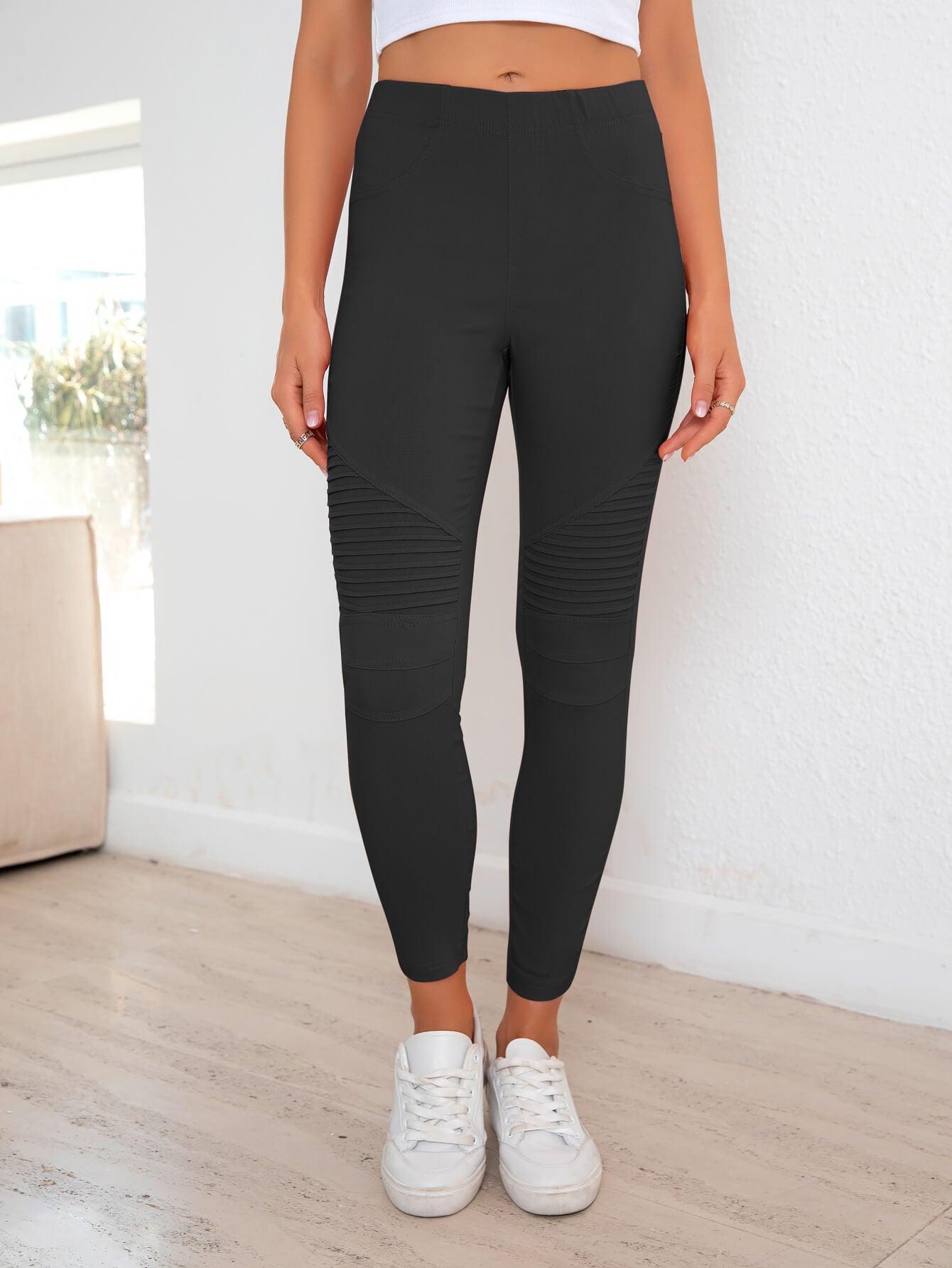 Ribbed Detail Leggings Carauana Store