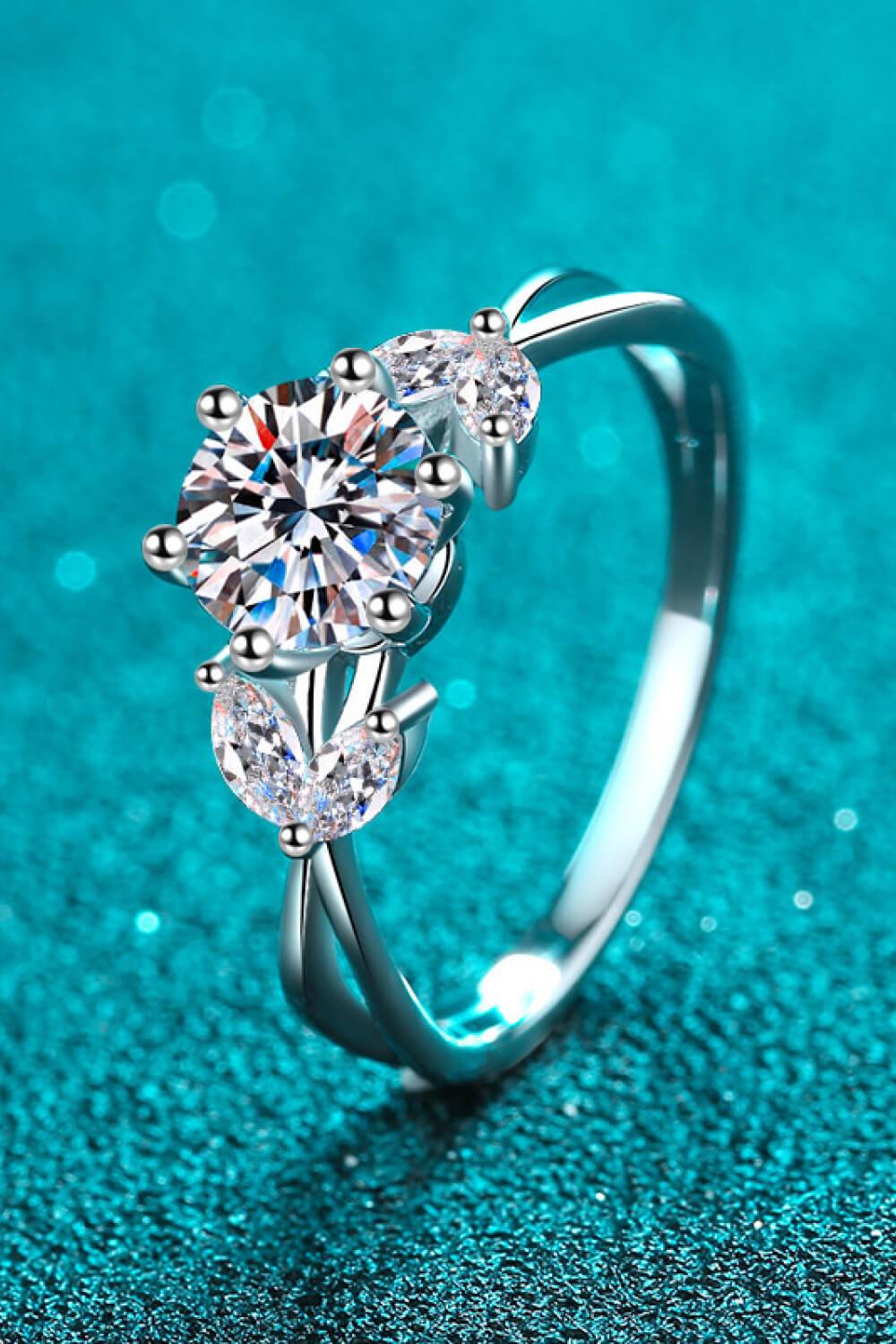 Come With Me 1 Carat Moissanite Ring Carauana Store