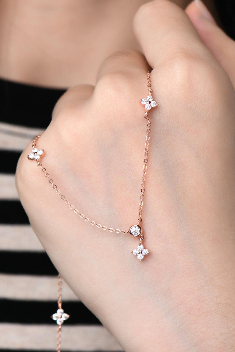Moissanite 925 Sterling Silver Necklace Carauana Store