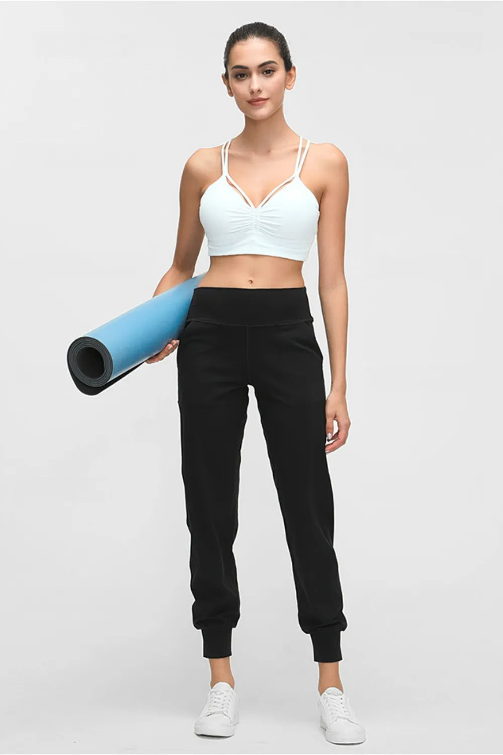 Millennia Wide Waistband Slant Pocket Pants Carauana Store