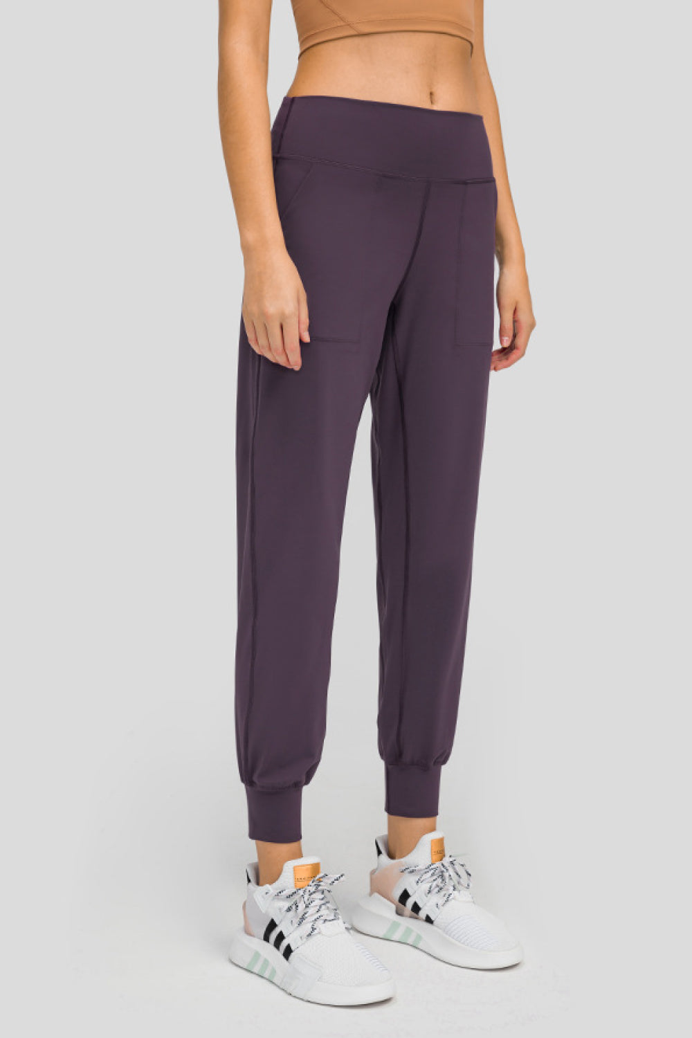 Millennia Wide Waistband Slant Pocket Pants Carauana Store