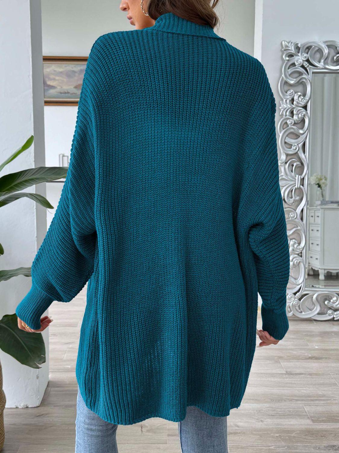 Open Front Long Sleeve Cardigan Carauana Store