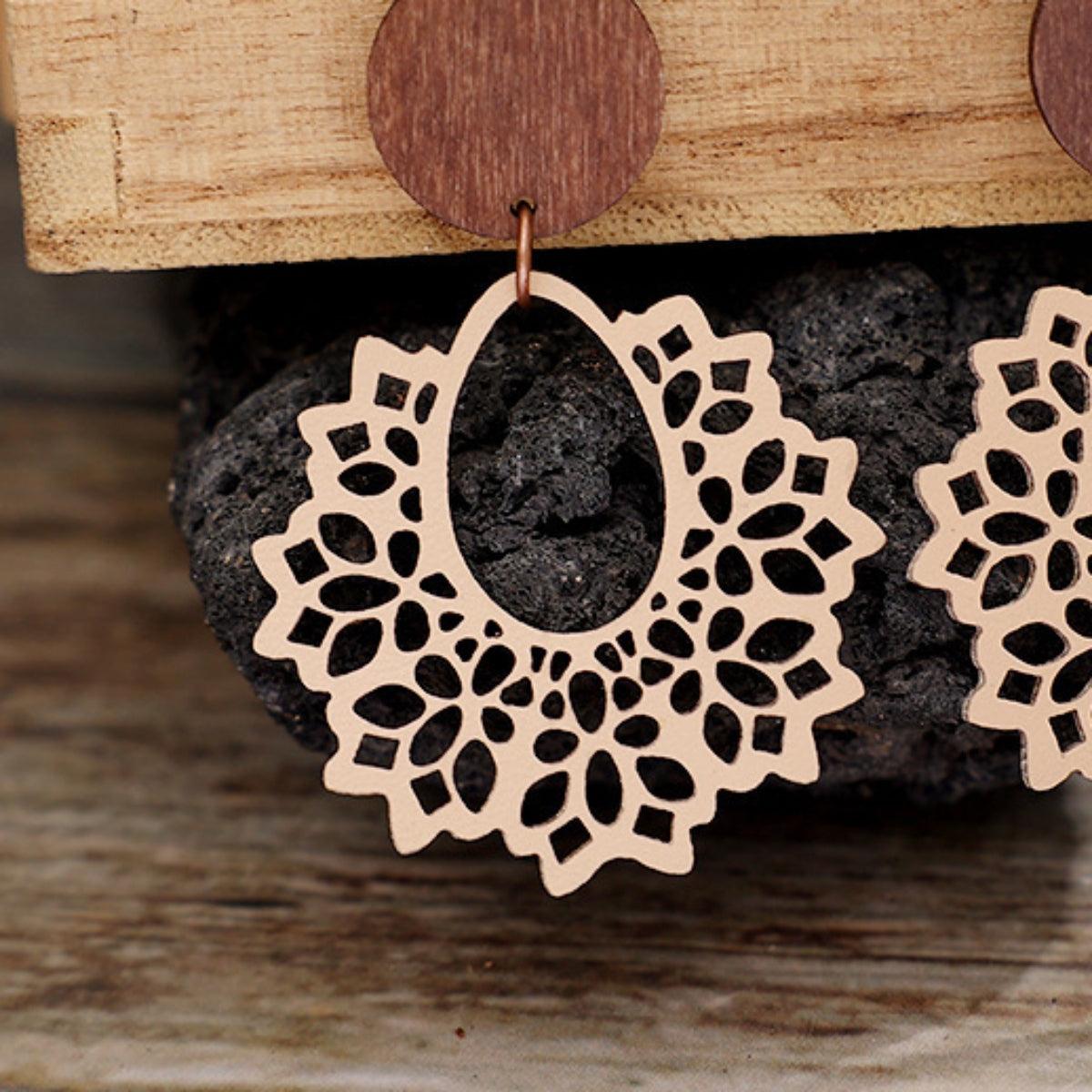 Geometric Cutout Dangle Earrings Carauana Store