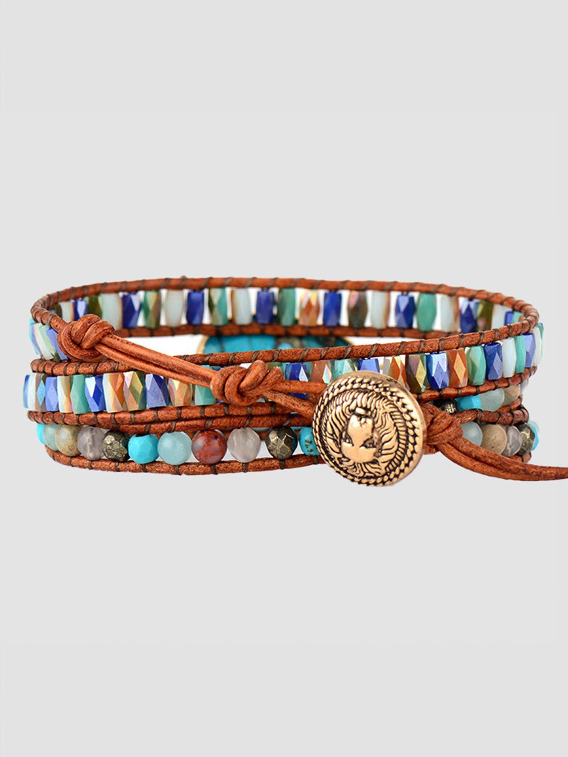 Triple-Layer Natural Stone Bracelet Carauana Store