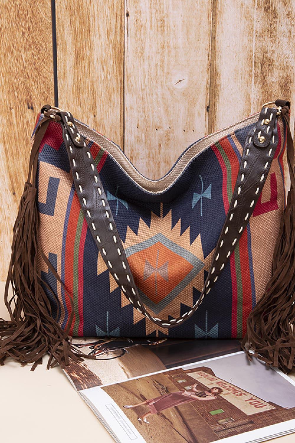Geometric Canvas Tote Bag Carauana Store
