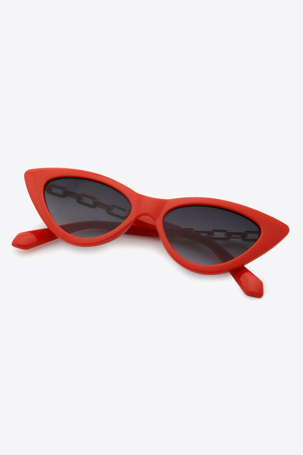 Chain Detail Cat-Eye Sunglasses Carauana Store