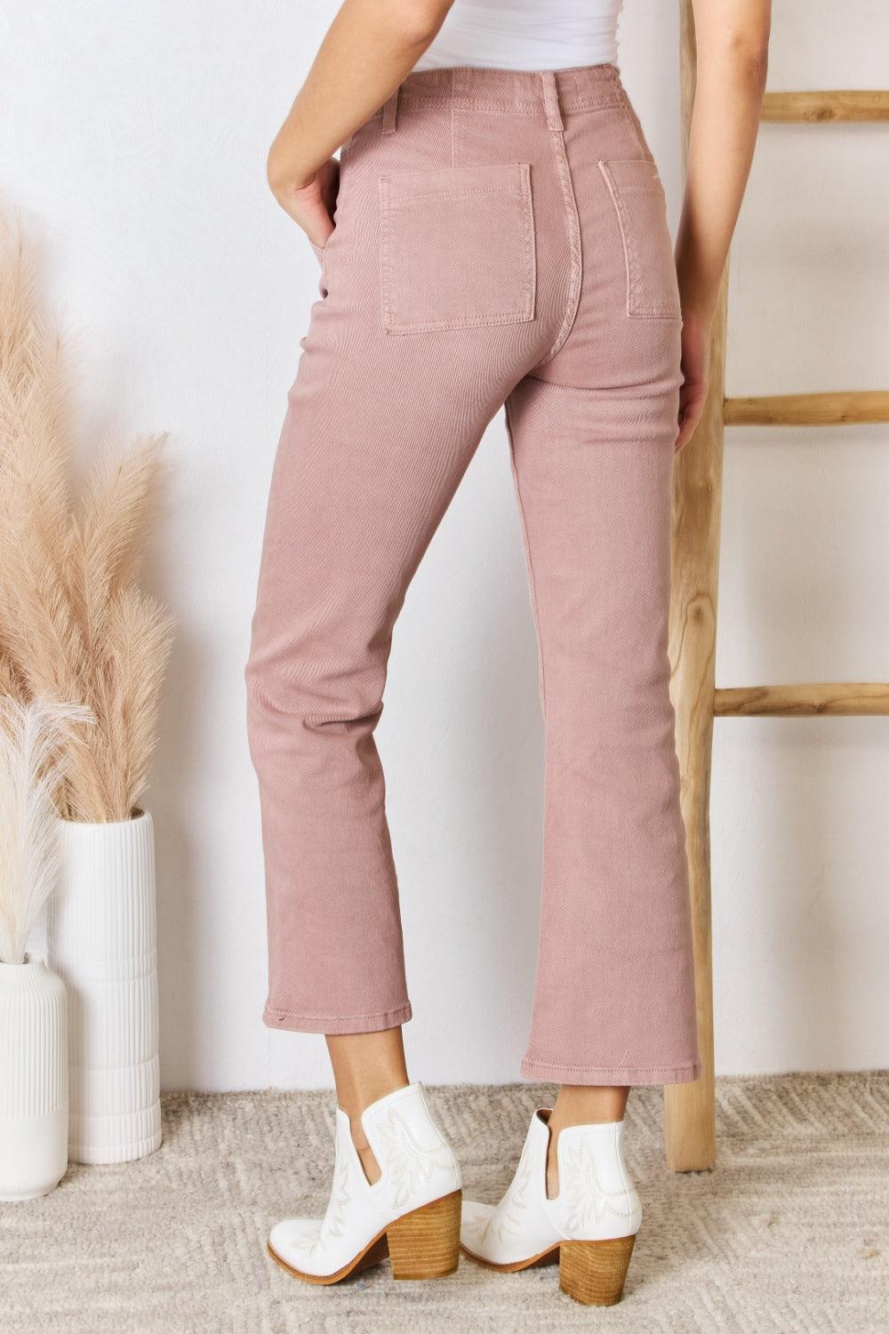 RISEN Full Size High Rise Ankle Flare Jeans Carauana Store