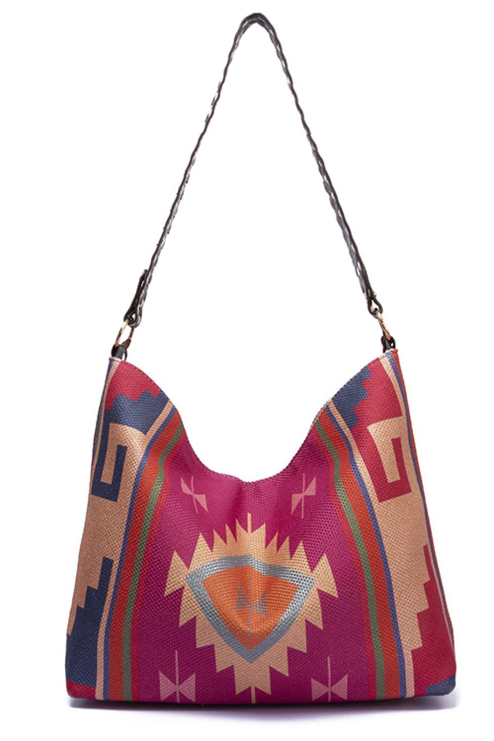 Geometric Canvas Tote Bag Carauana Store