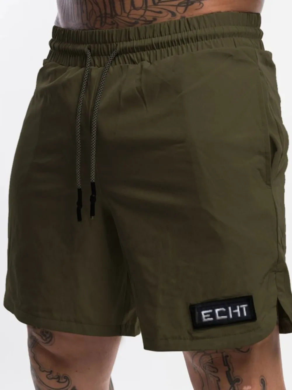 Men's Plus Size Drawstring Shorts with Pockets