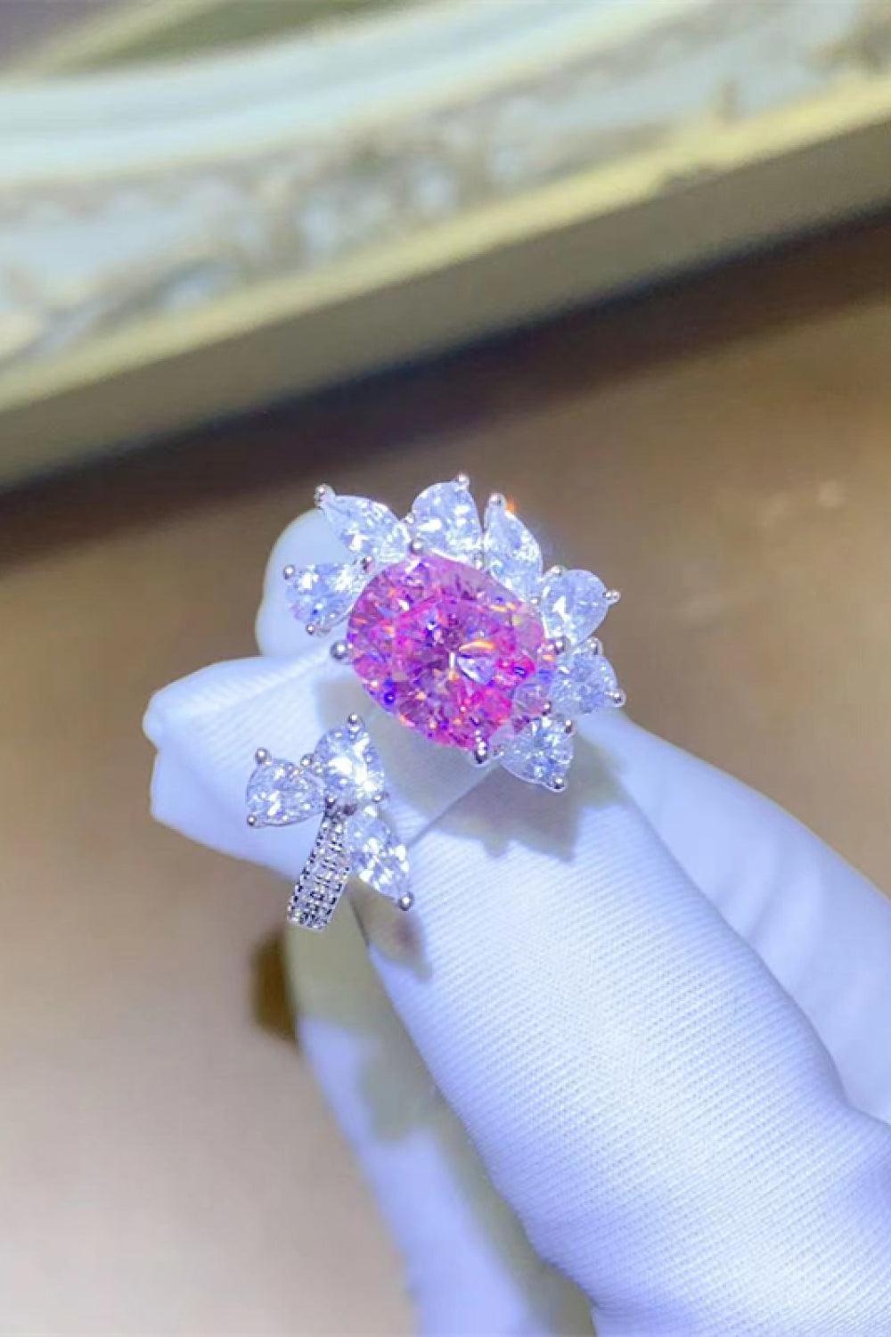 3 Carat Moissanite 925 Sterling Silver Open Ring Carauana Store