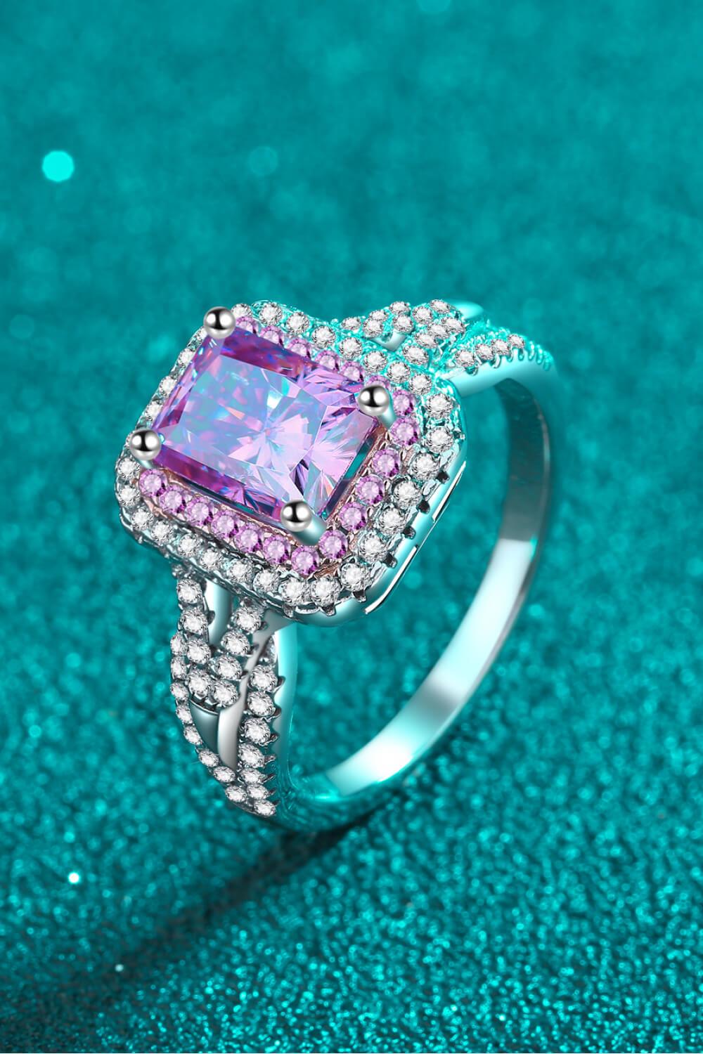 Can't Stop Your Shine 2 Carat Moissanite Ring Carauana Store