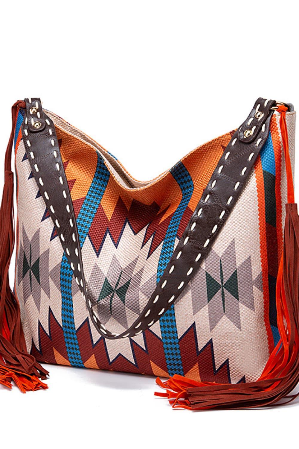 Geometric Canvas Tote Bag Carauana Store
