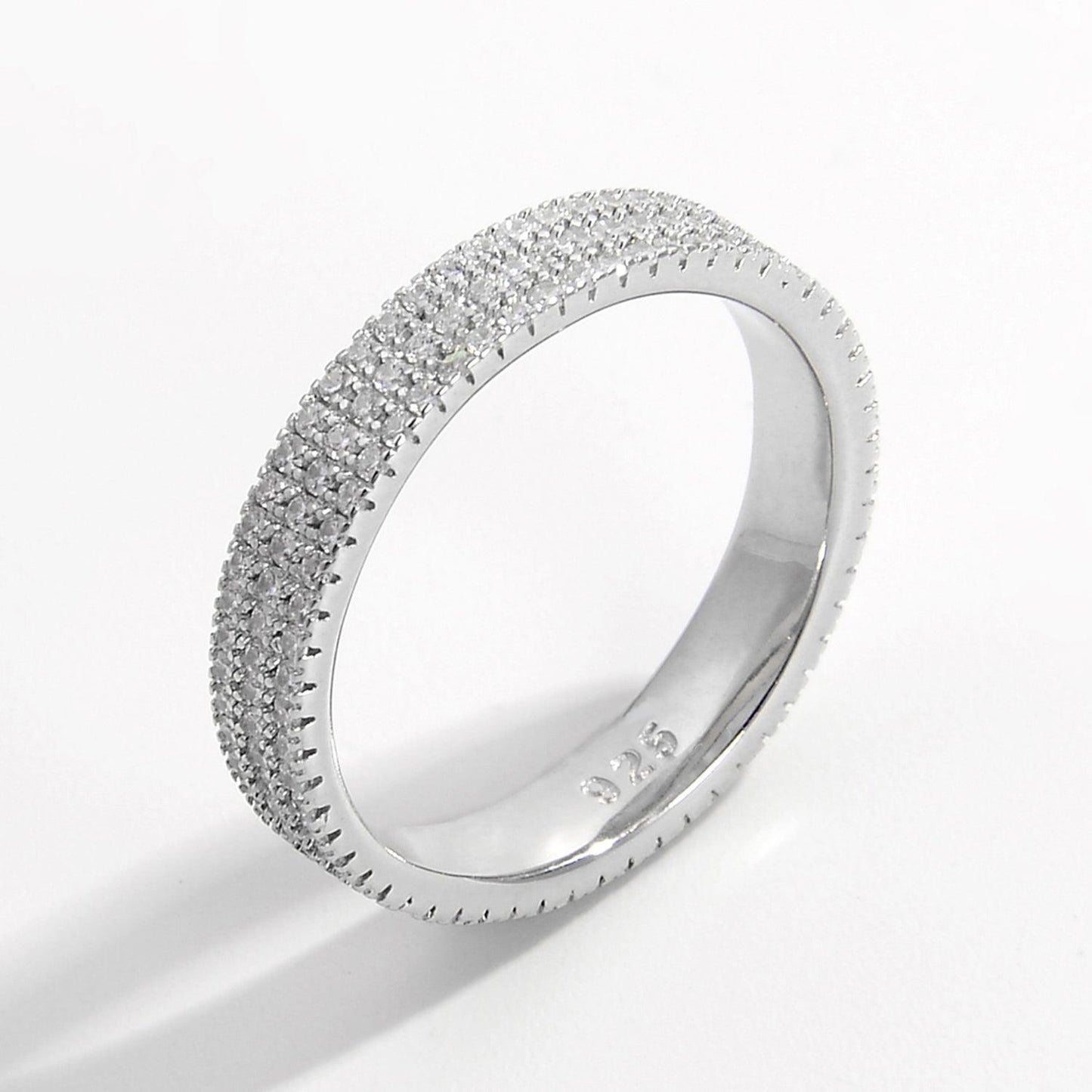 Inlaid Zircon 925 Sterling Silver Ring Carauana Store