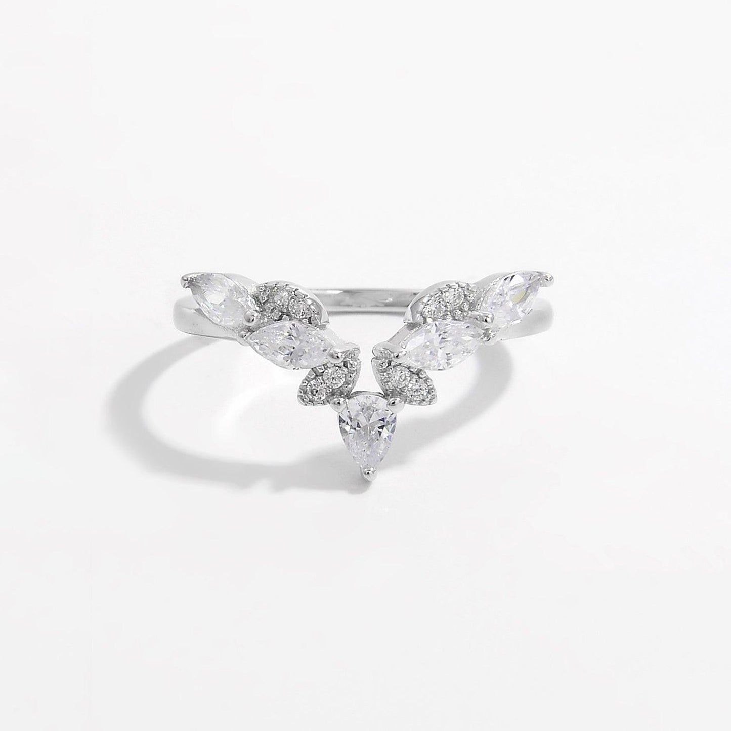 Inlaid Zircon 925 Sterling Silver Ring Carauana Store