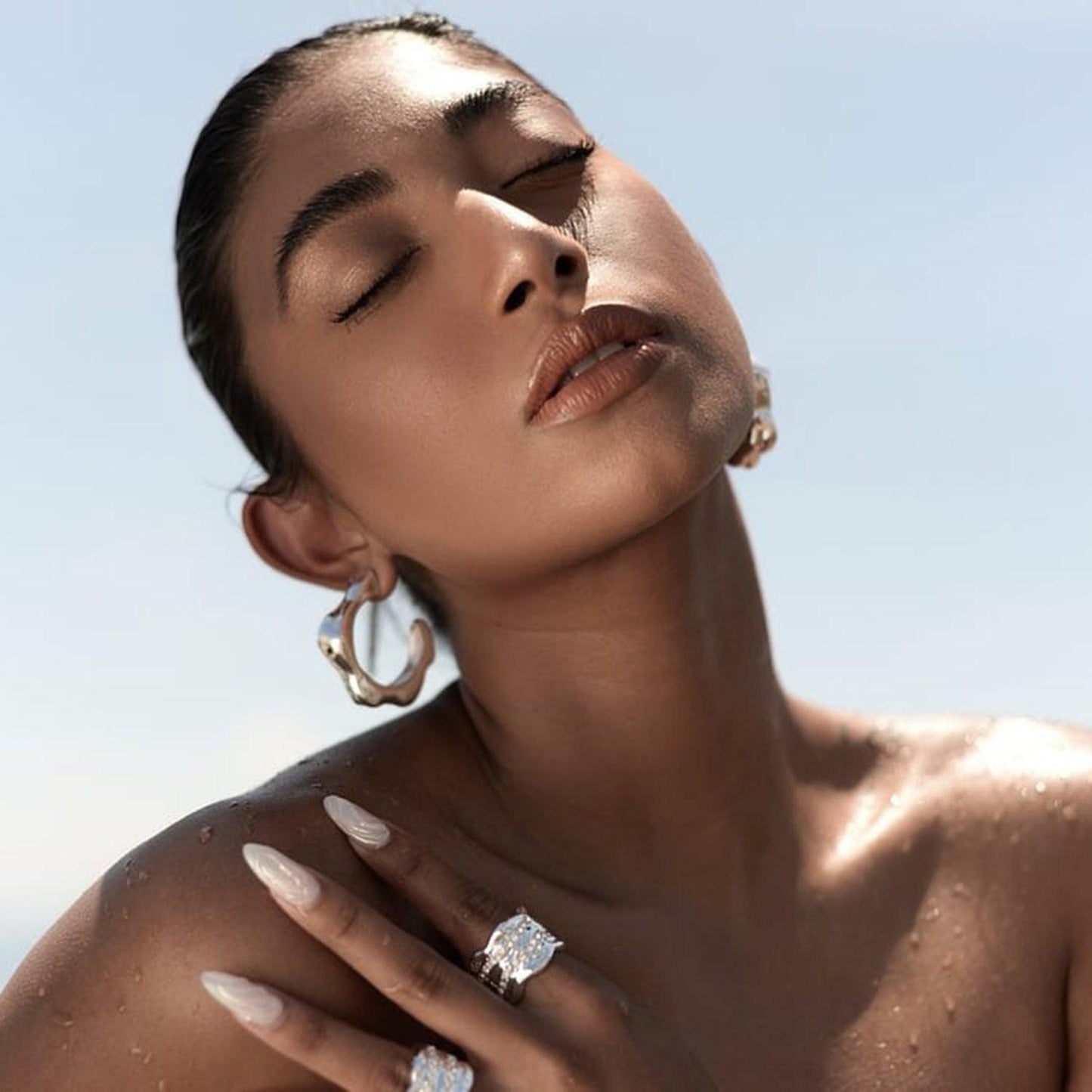 Stainless Steel C-Hoop Earrings Carauana Store