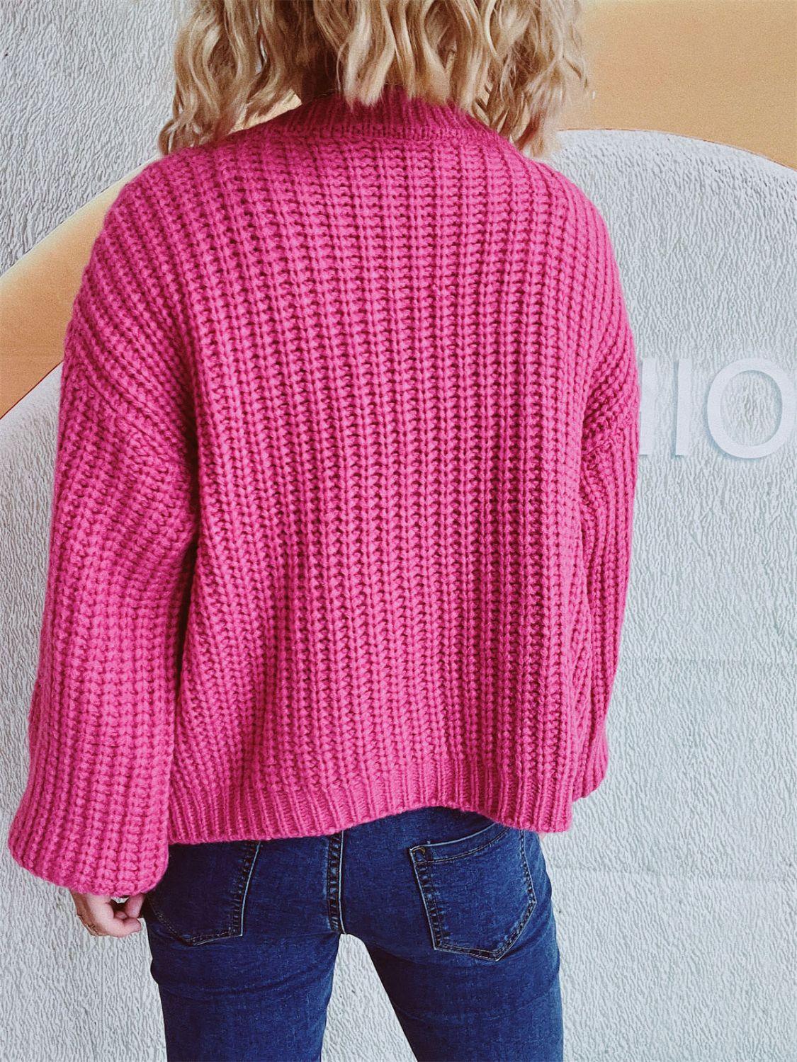 Button Up Long Sleeve Cardigan Carauana Store