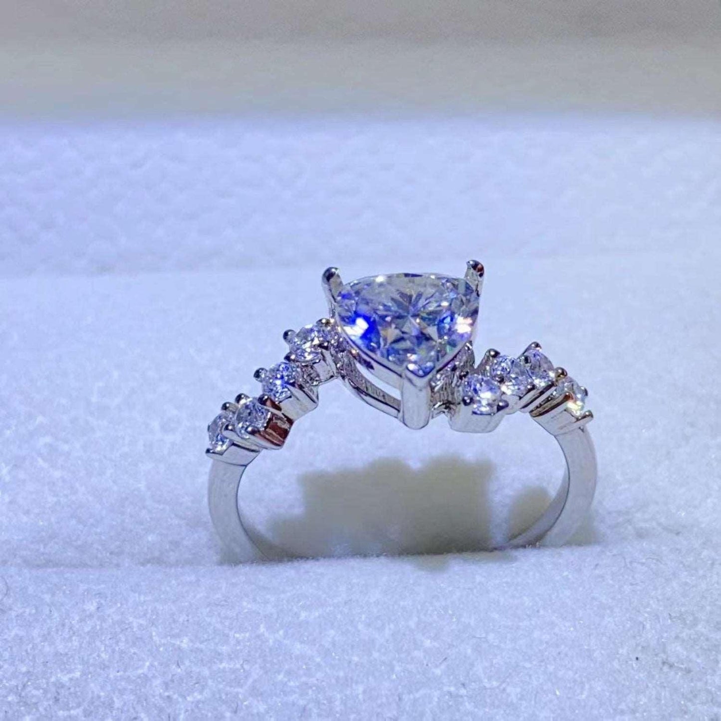 1 Carat Moissanite 925 Sterling Silver Ring Carauana Store