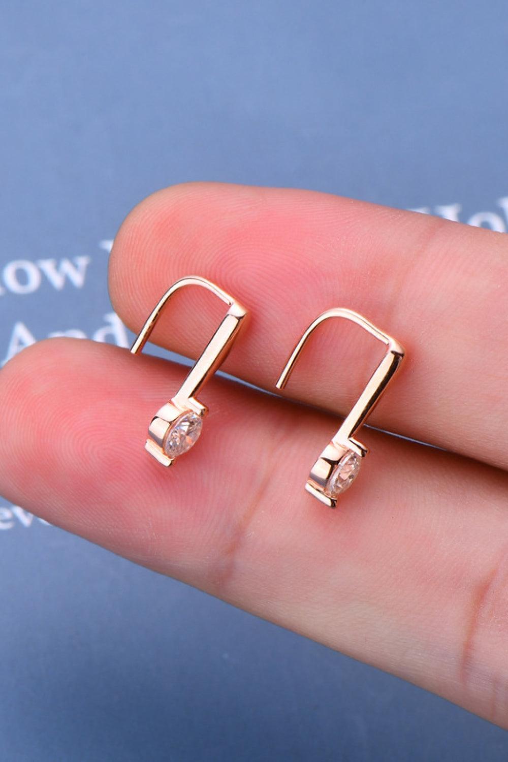 Moissanite 925 Sterling Silver Earrings Carauana Store