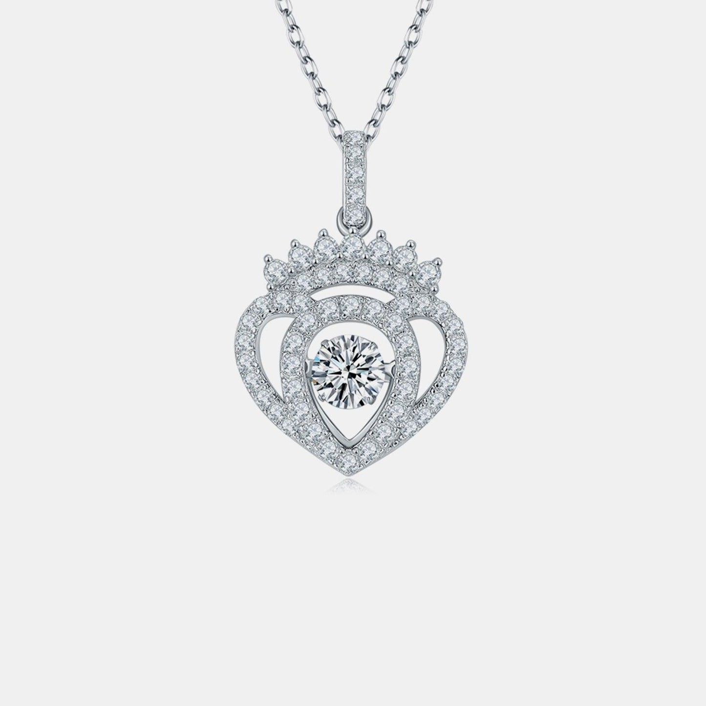 Moissanite 925 Sterling Silver Necklace Carauana Store