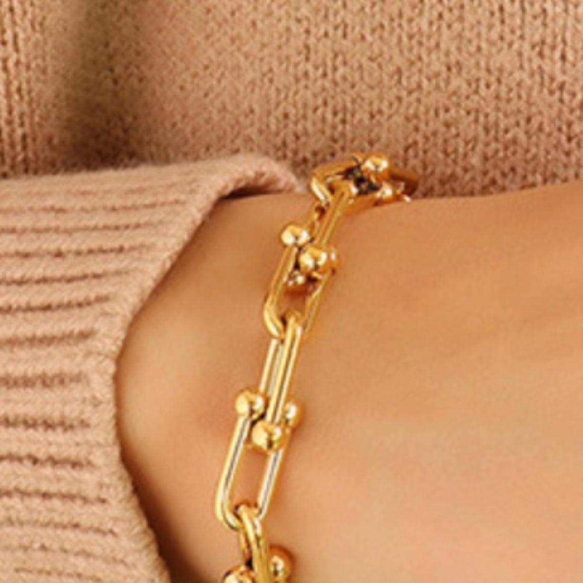 Chunky Chain Titanium Steel Bracelet Carauana Store