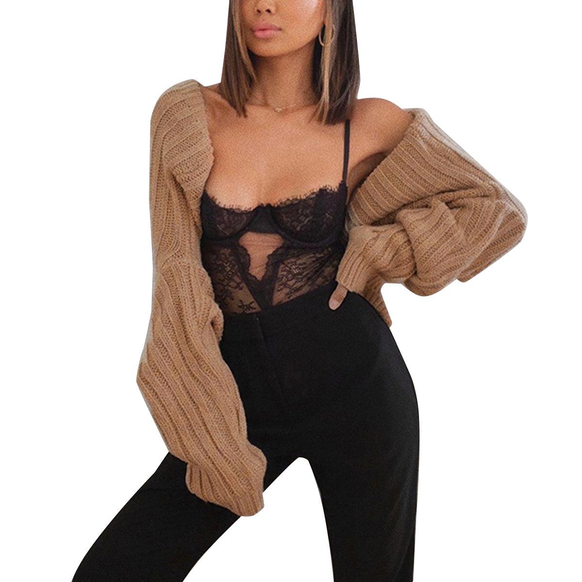 Long Sleeve Knit Bolero Carauana Store