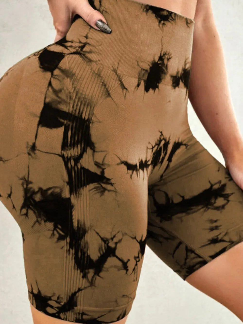 Tie-Dye High Waist Active Shorts Carauana Store