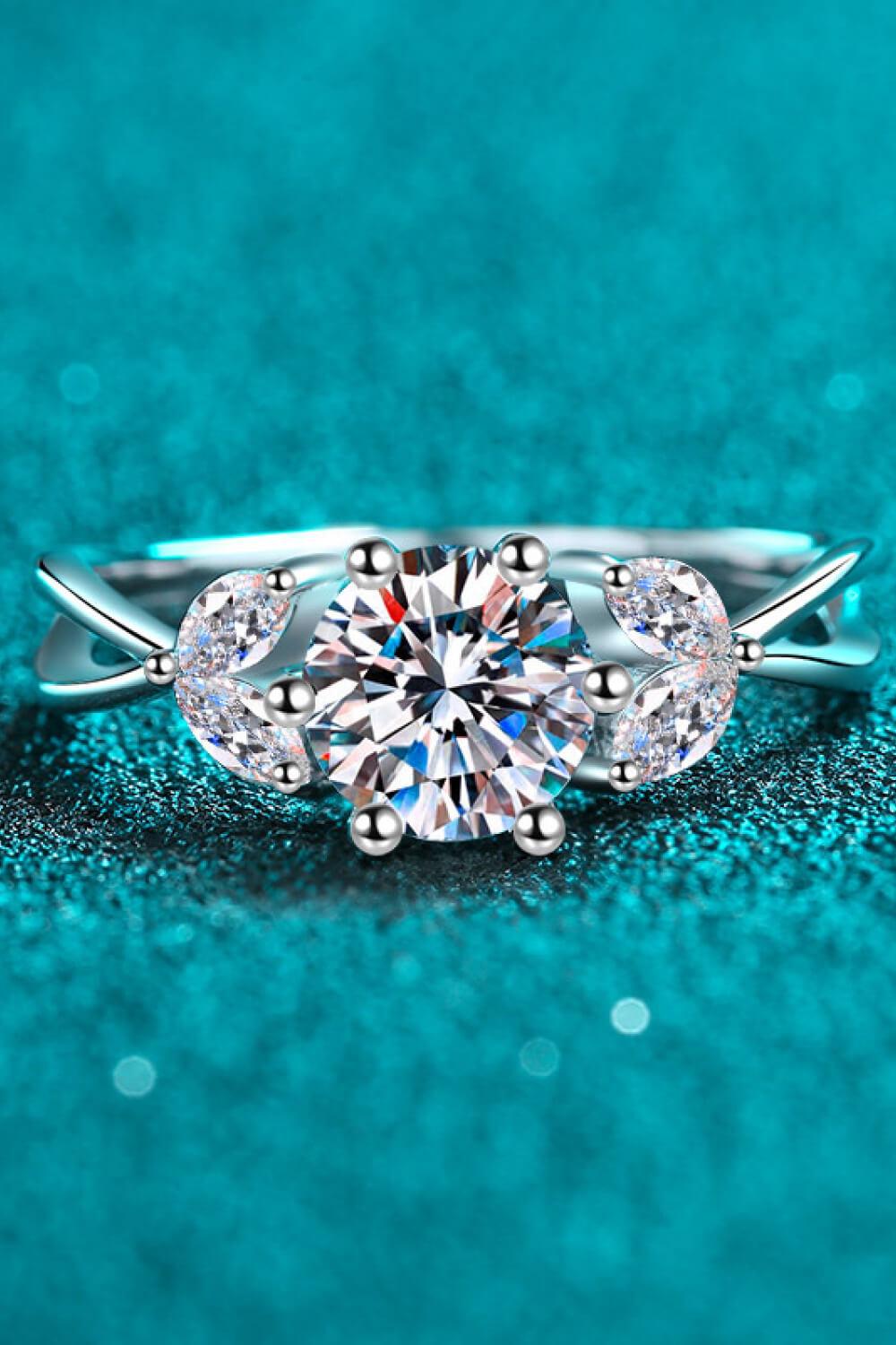 Come With Me 1 Carat Moissanite Ring Carauana Store