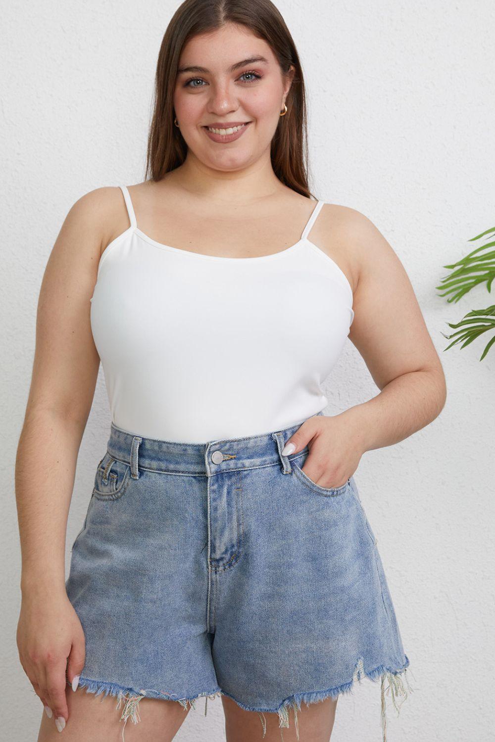 Basic Bae Full Size Round Neck Slim Cami Carauana Store