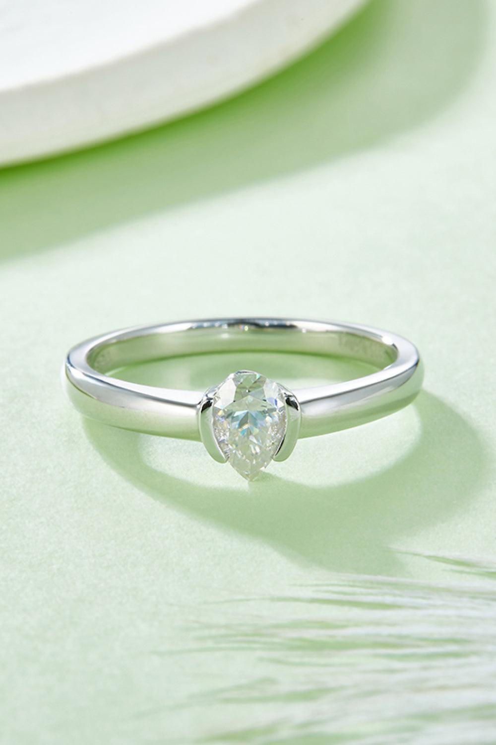 Moissanite 925 Sterling Silver Solitaire Ring Carauana Store