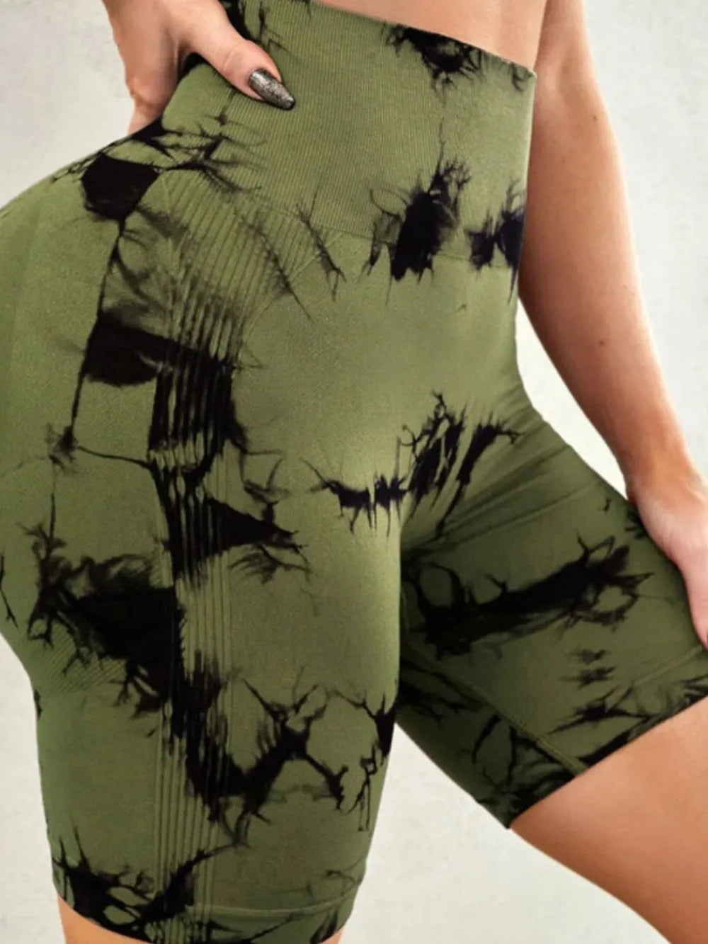 Tie-Dye High Waist Active Shorts Carauana Store
