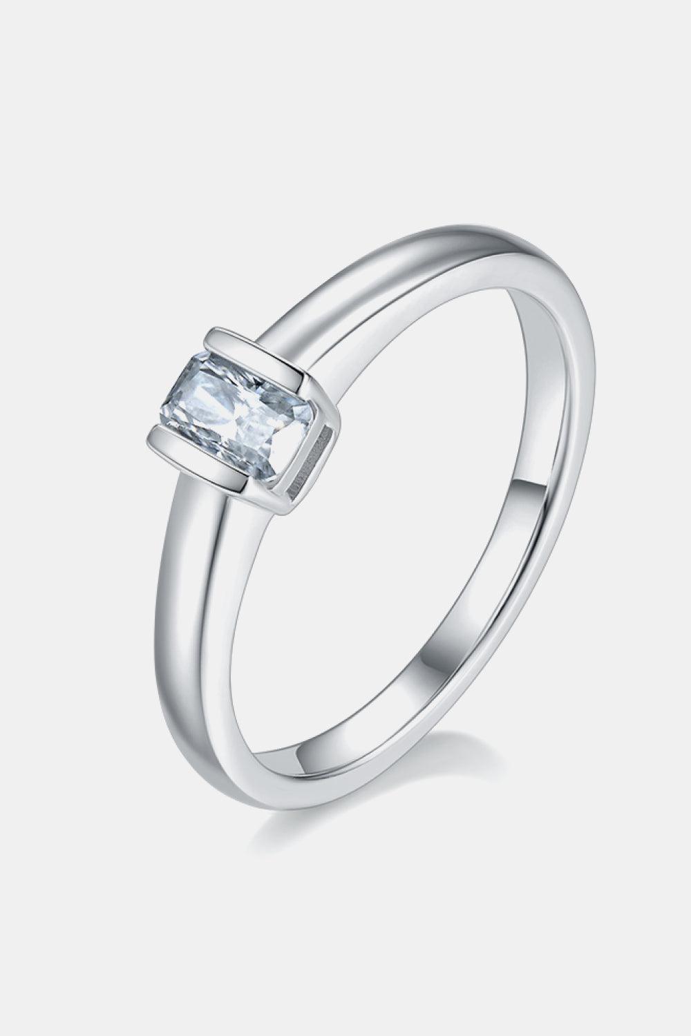 Moissanite 925 Sterling Silver Solitaire Ring Carauana Store