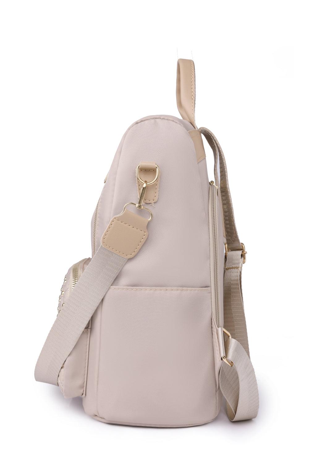 Zipper Pocket Beaded Backpack Carauana Store