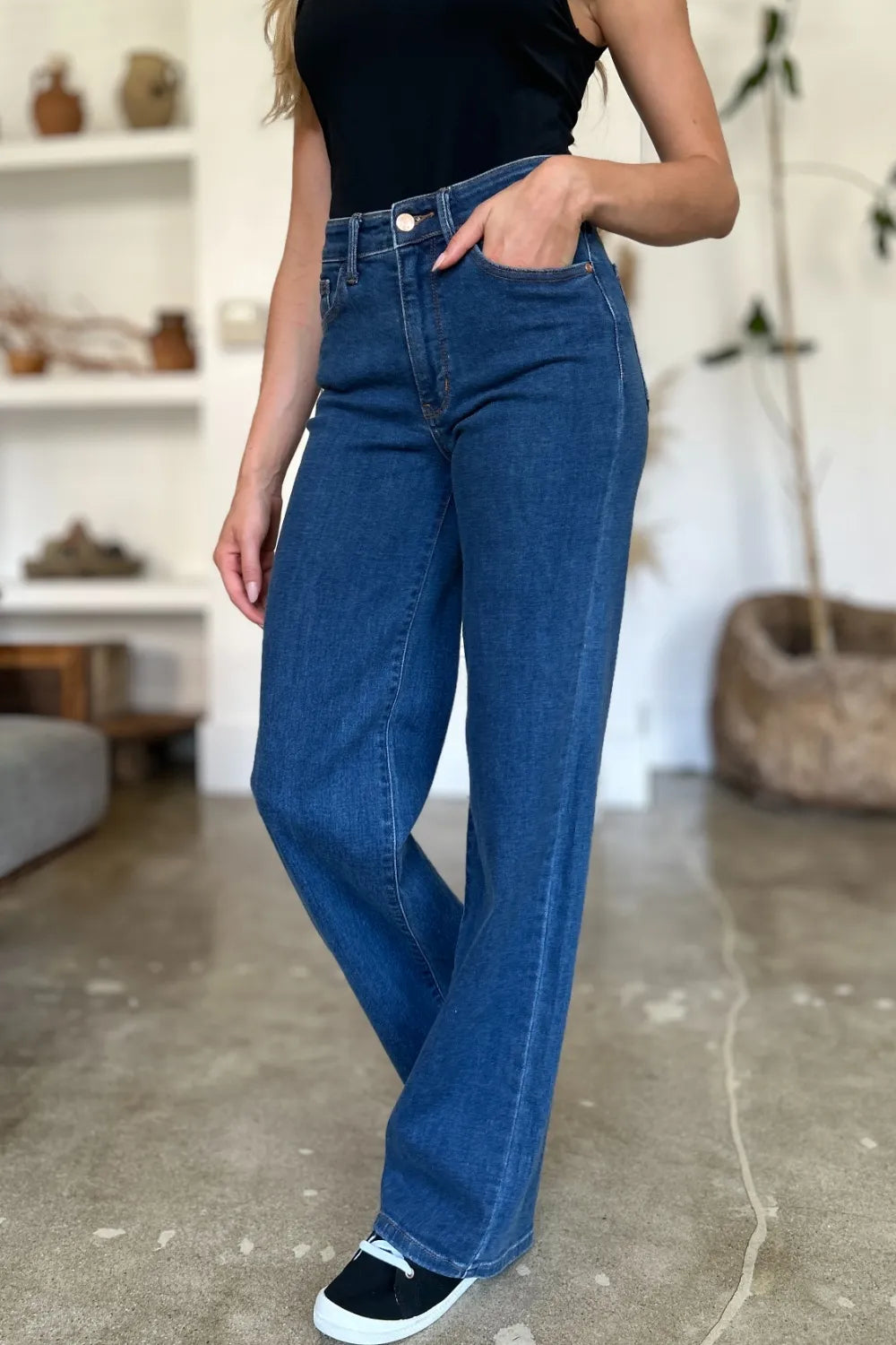 Judy Blue Full Size High Rise Straight Jeans Carauana Store