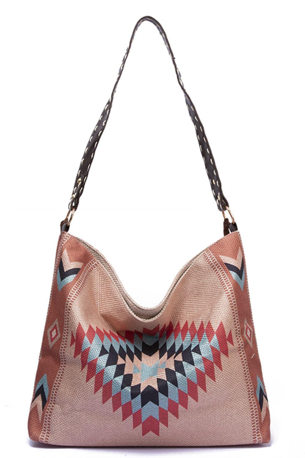 Geometric Canvas Tote Bag Carauana Store