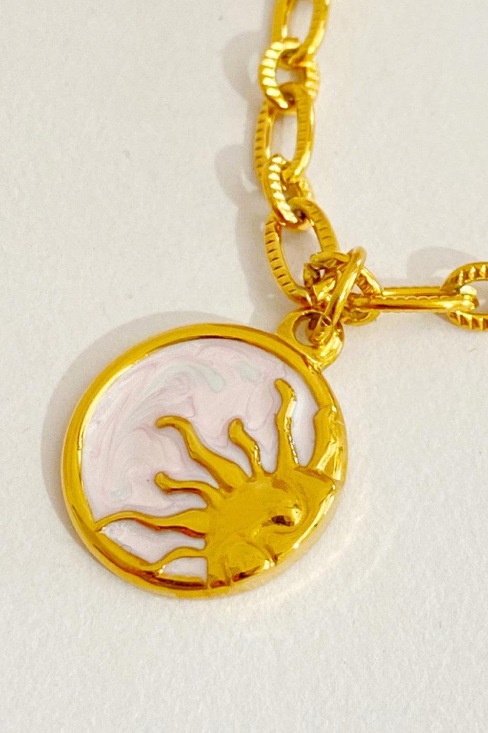 Round Pendant Stainless Steel Necklace Carauana Store