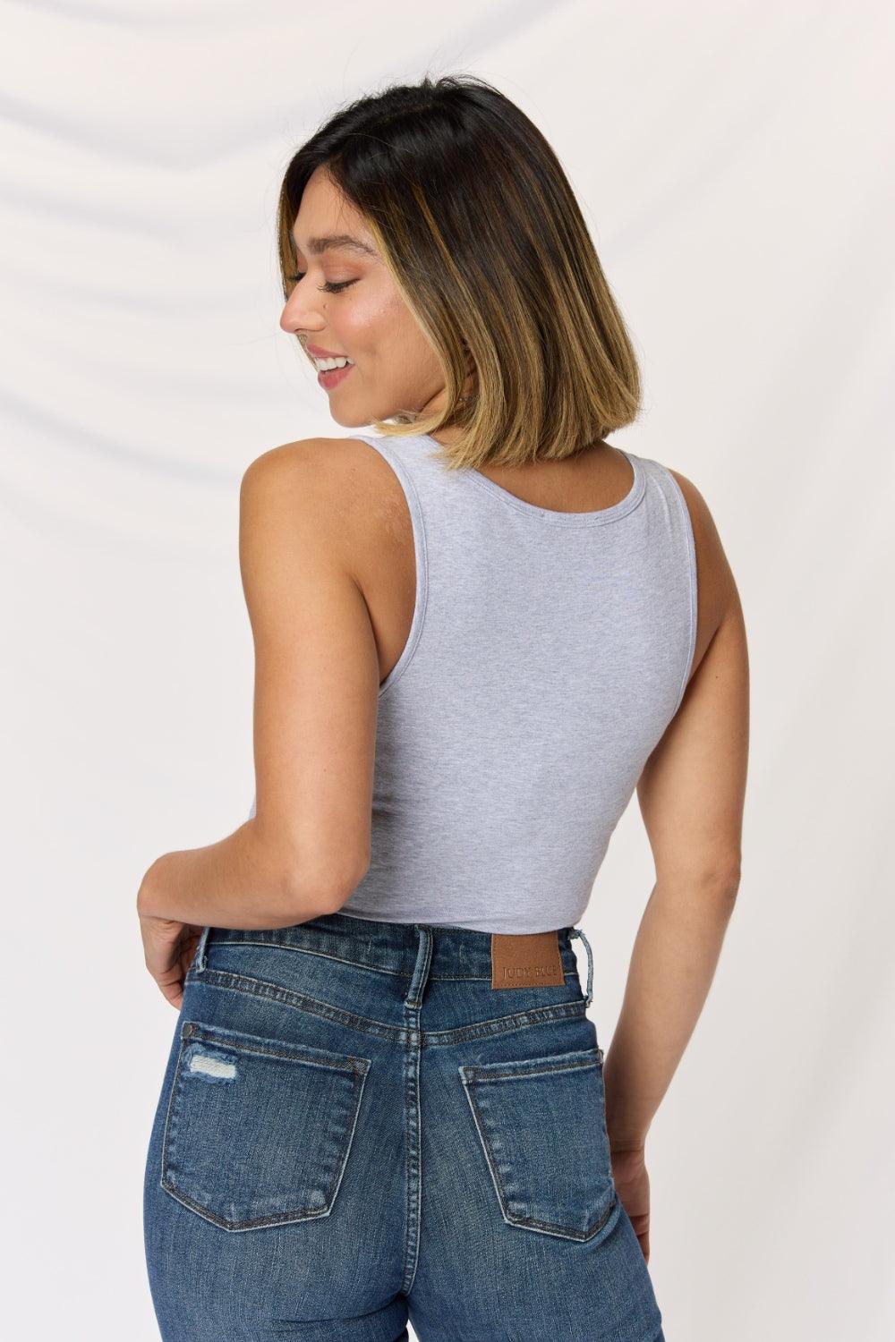 Zenana Square Neck Wide Strap Cropped Cami Carauana Store