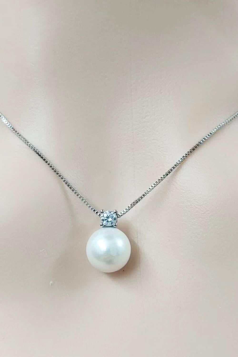 Freshwater Pearl 925 Sterling Silver Necklace Carauana Store