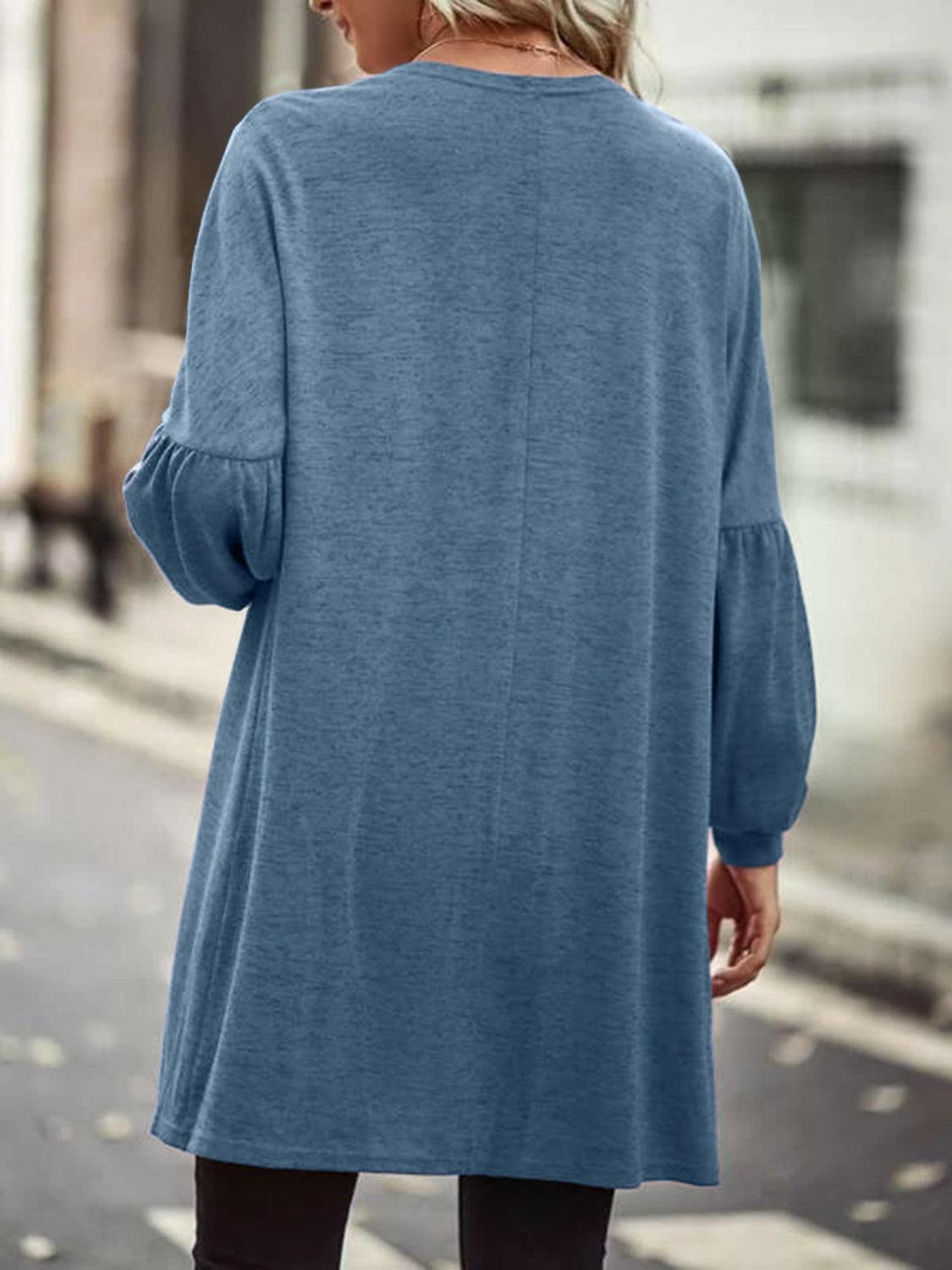 Open Front Long Sleeve Cardigan Carauana Store