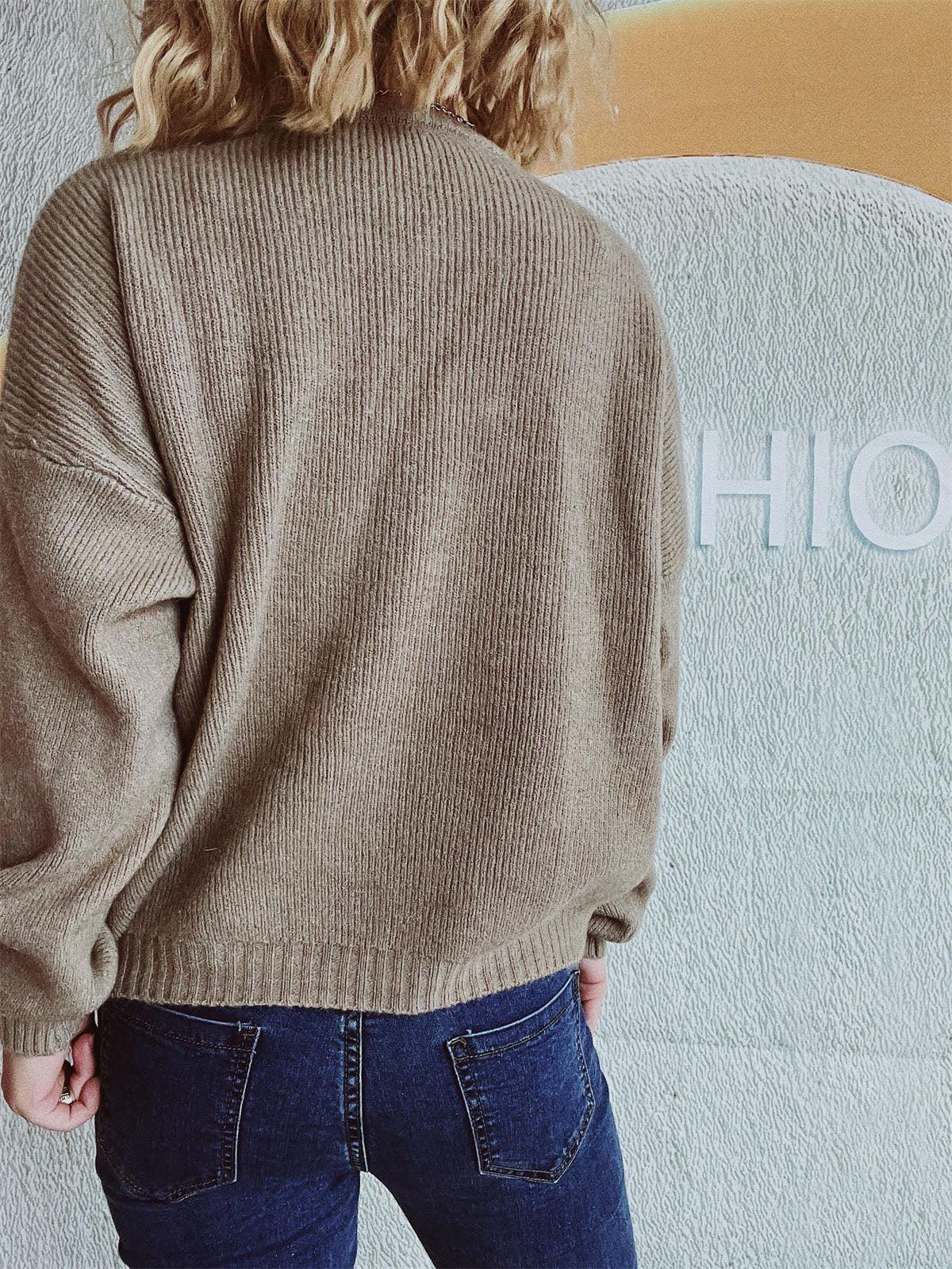 Button Up Long Sleeve Cardigan Carauana Store