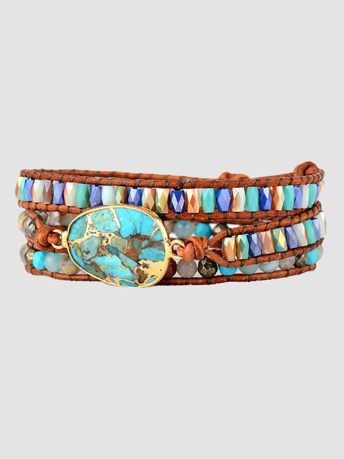 Triple-Layer Natural Stone Bracelet Carauana Store