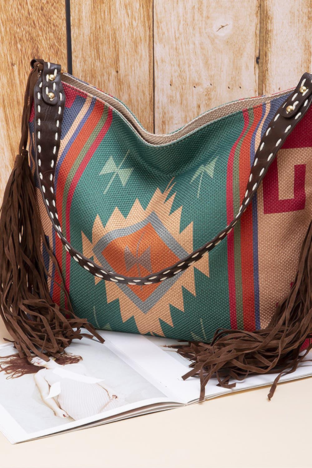 Geometric Canvas Tote Bag Carauana Store