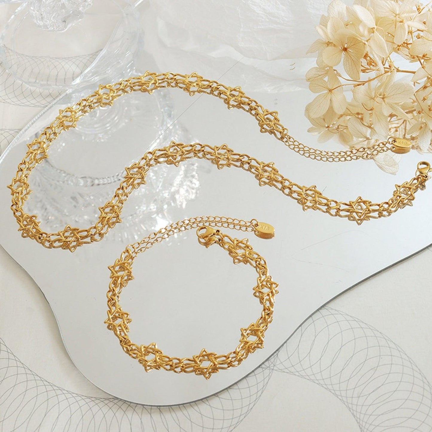 Brass Titanium Steel Necklace Carauana Store